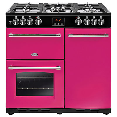 Belling Farmhouse 90DFT Dual Fuel Range Cooker Pink Belling Farmhouse 90DFT Dual Fuel Range Cooker Pink
